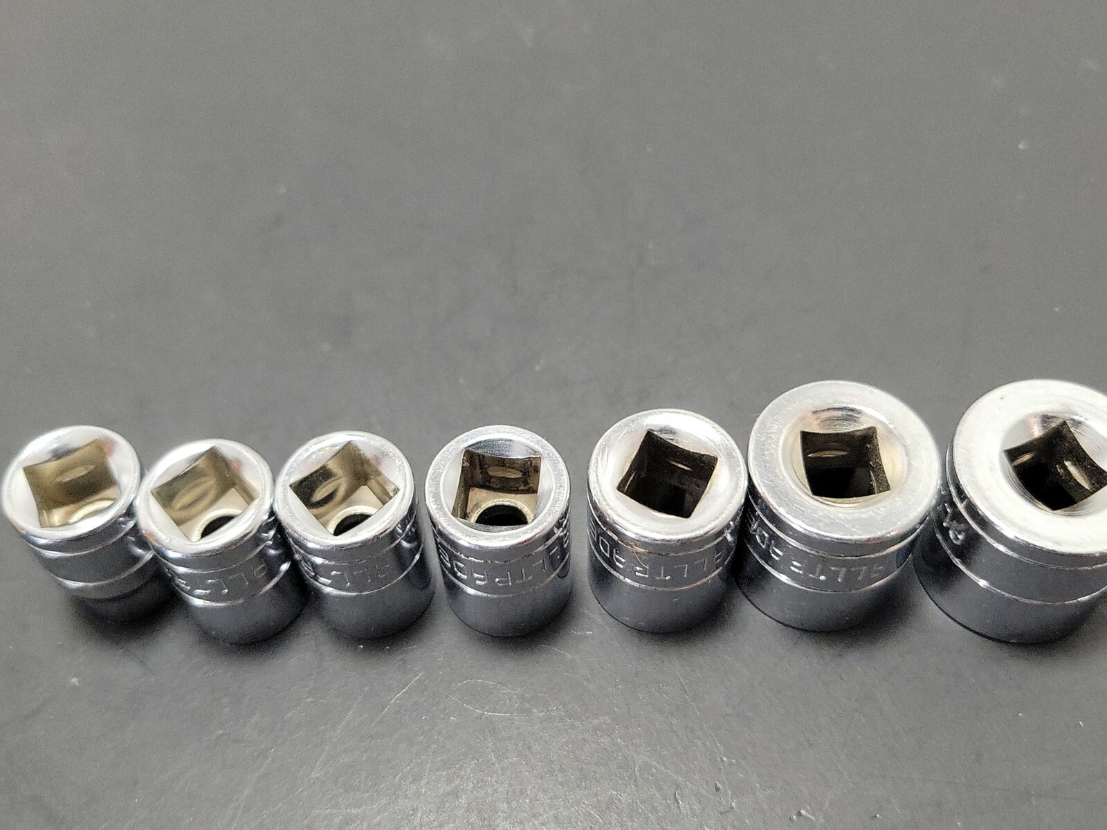 (7) ALLTRADE Shallow Sockets 12mm 13mm 14mm 17mm 19mm Metric 3/8″ Drive 12 Point