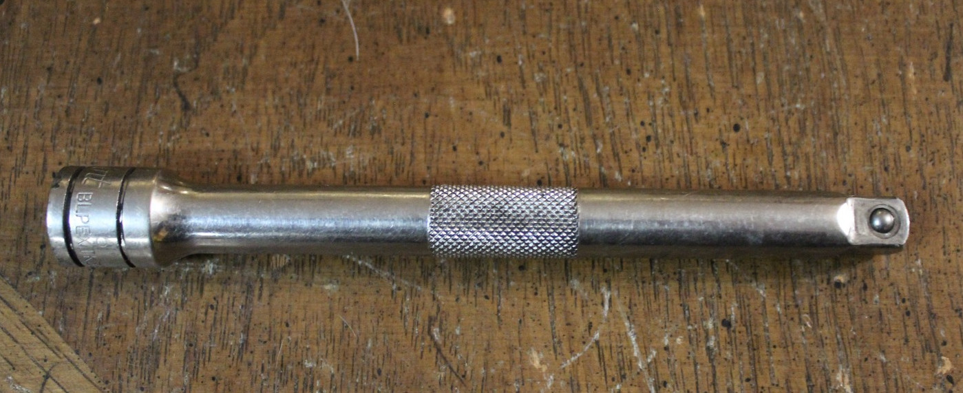 Blue Point Tools 6″ Long Chrome Knurled Extension 3/8″ Drive BLPEXTK386