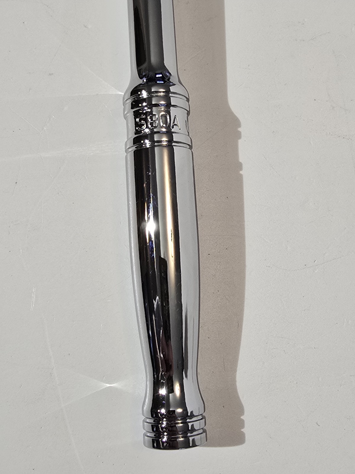 Snap-on Tools USA NEW STYLE 1/2″ Drive Dual 80 Tooth Chrome Handle Ratchet S80A