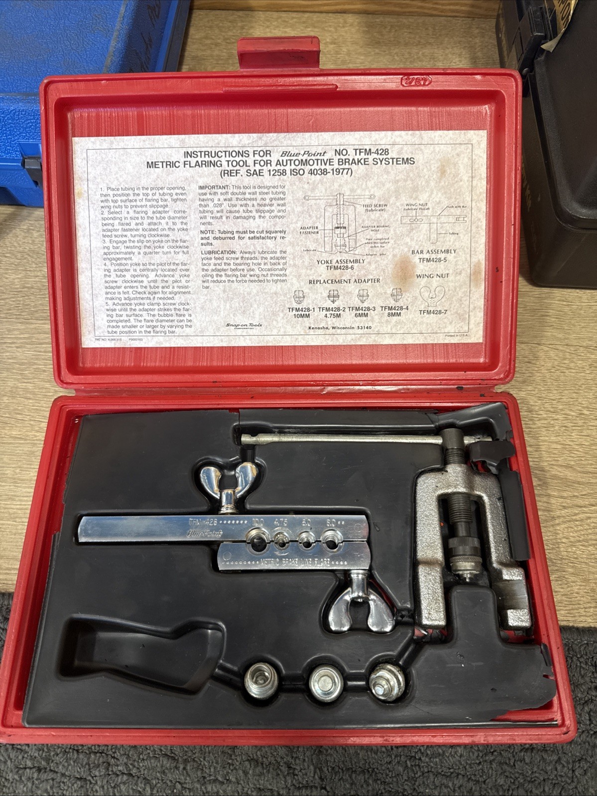 Bluepoint Tfm 428 Metric Flaring Tool For Automotive Brake Systems