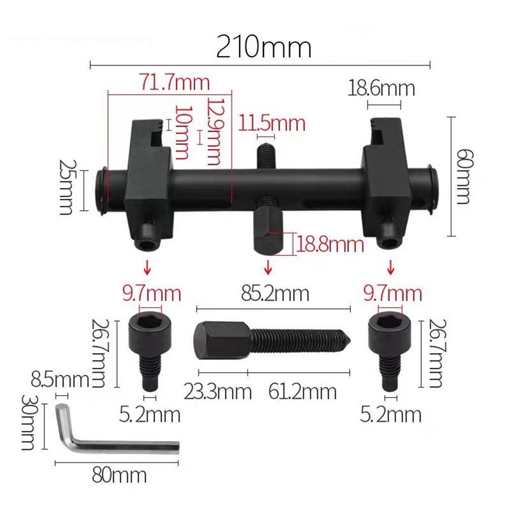 Adjustable Car Pulley Removal Tool Threaded Design for Professional Auto Repair