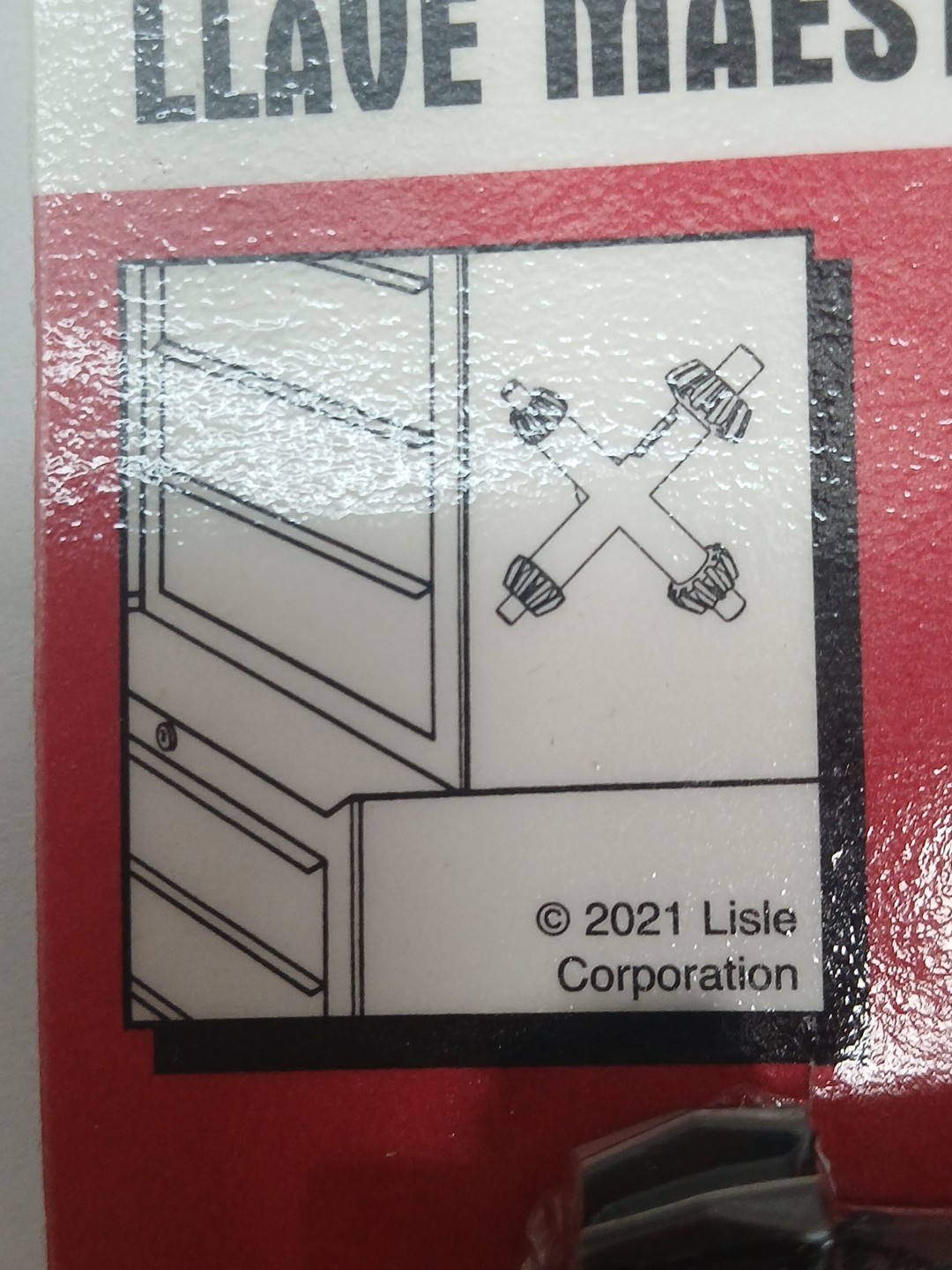 Lisle 12060 Large Master Magnetic Chuck Key with 4 Sizes