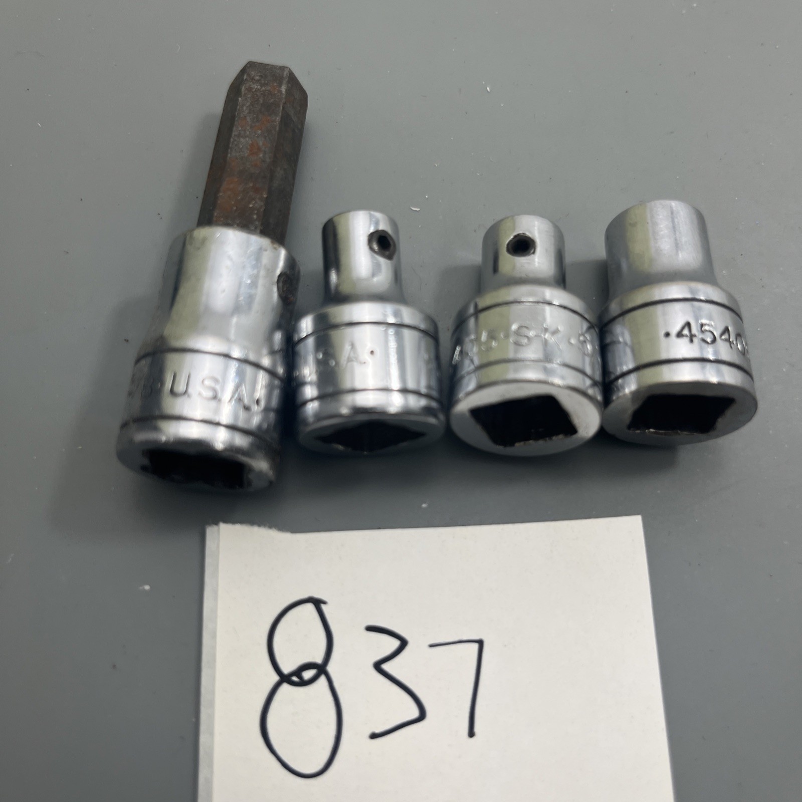 S-K TOOLS USA 4 Piece Socket 3/8″ Drive used replacement socket adapters