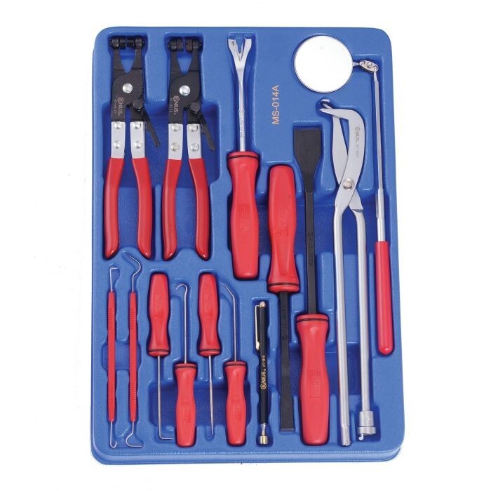 Genius Tools 14pc PRO Automotive Repair Mixed Tool Tray Set #MS-014A