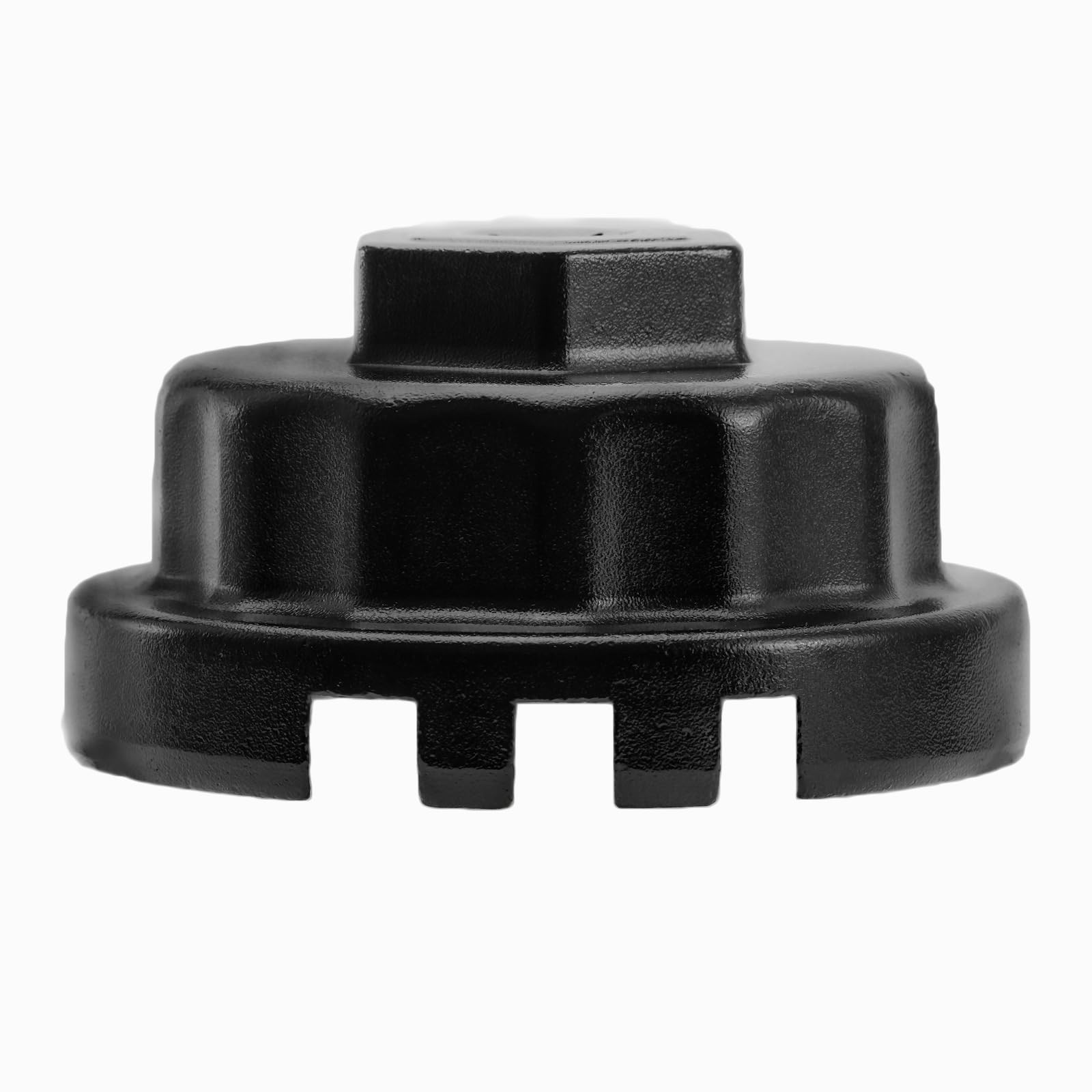 ELECHOI 64mm Oil Filter Wrench Removal Tool Socket, 14 Flutes/4 4 Slot, Black
