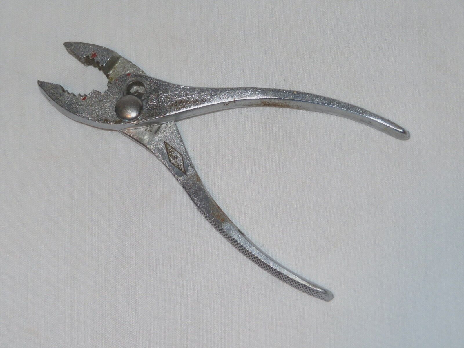 Diamond Tools K36 ~ 6.5” Slip Joint Pliers w/ Horseshoe Logo – Made In USA