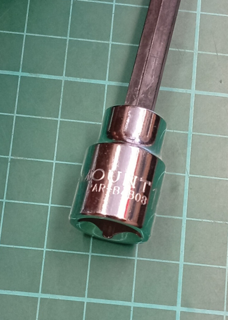 New Paramount, 3/8″ Drive, 1/8″ Long (155mm) Ball Hex / Allen Bit Socket, Taiwan