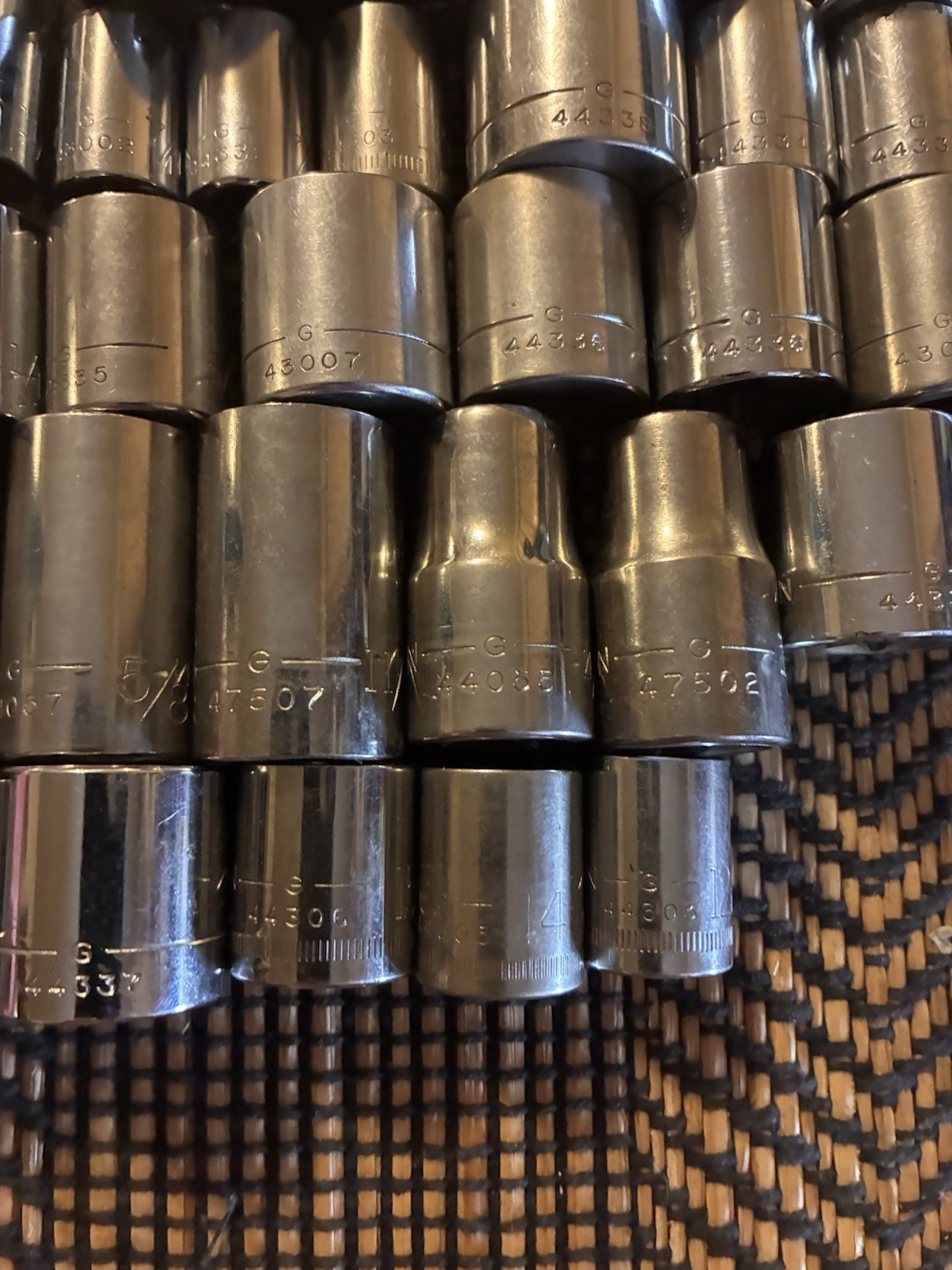 Vintage Craftsman G Series Socket Lot 36 Sockets See Description For Details
