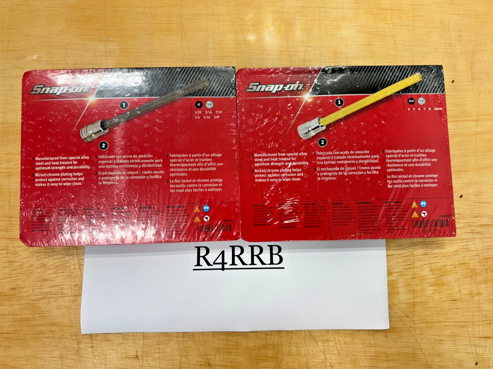 Snap-on Tools NEW 12pc 3/8″ Drive SAE & Metric Extra Long Hex Bit Socket Sets