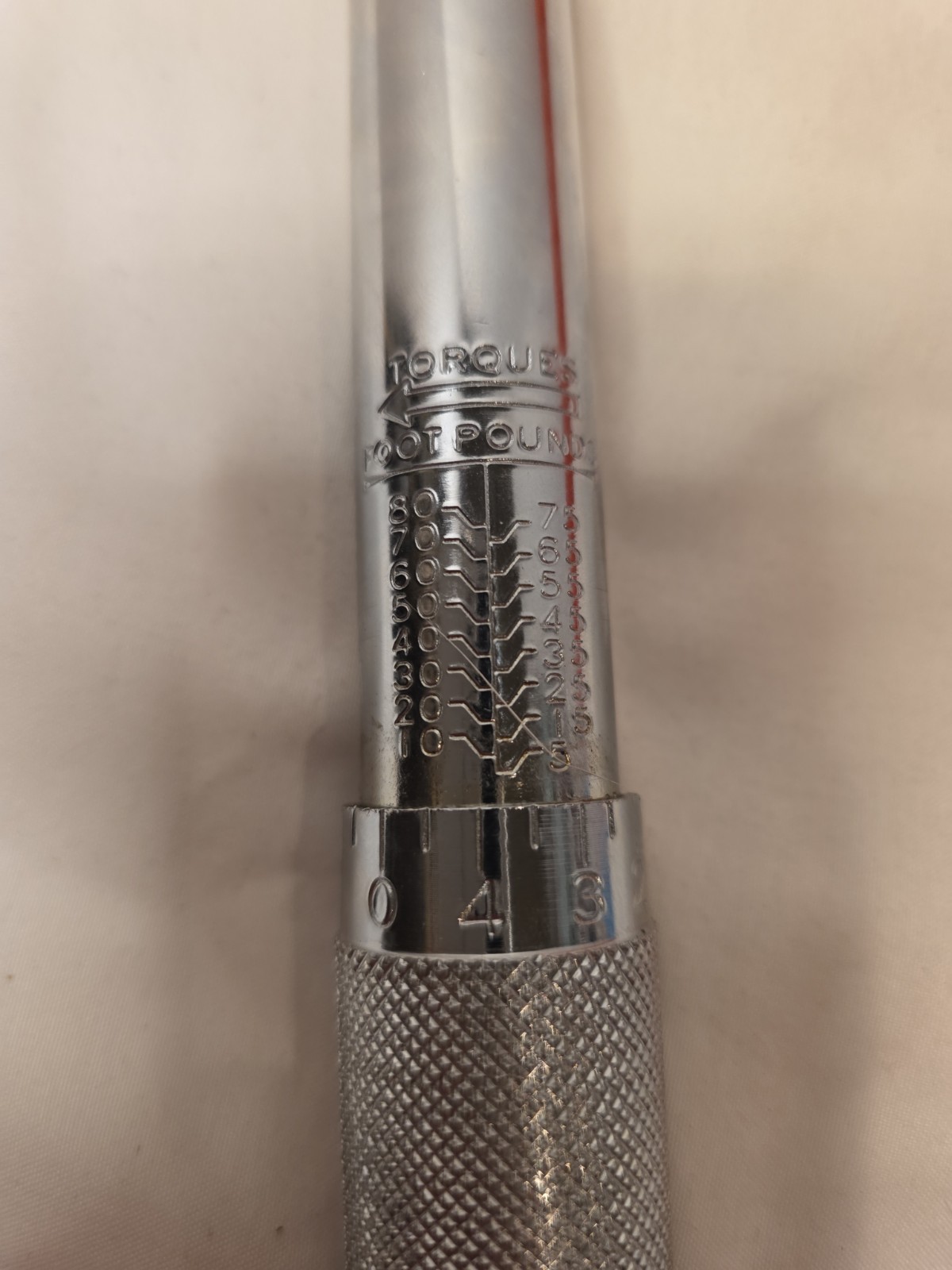 Pittsburgh Tools CLICK TYPE Torque Wrench with Case 3/8″ Drive Brand New