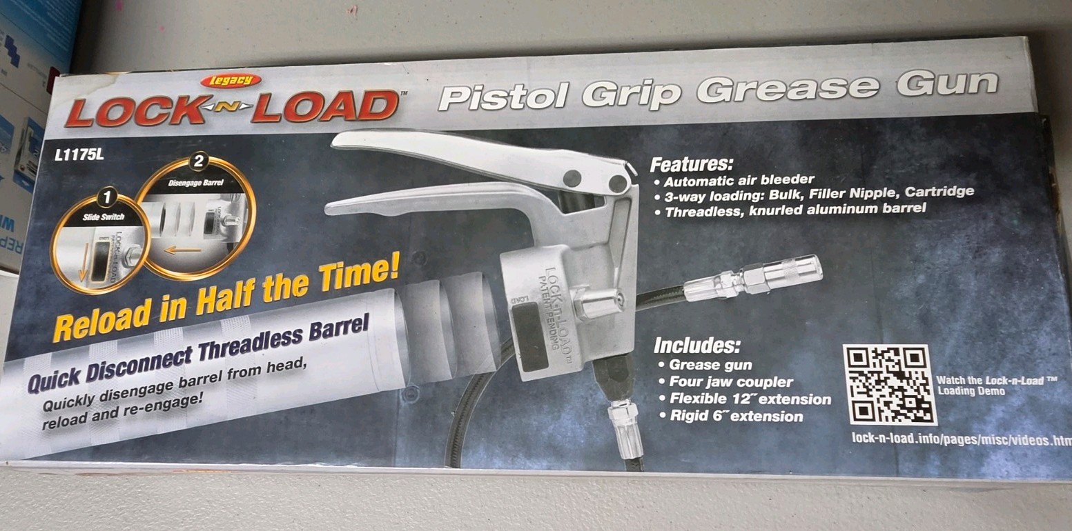Legacy LockNLube Lock-N-Load Lever Action Grease Gun L1148L Quick Load System