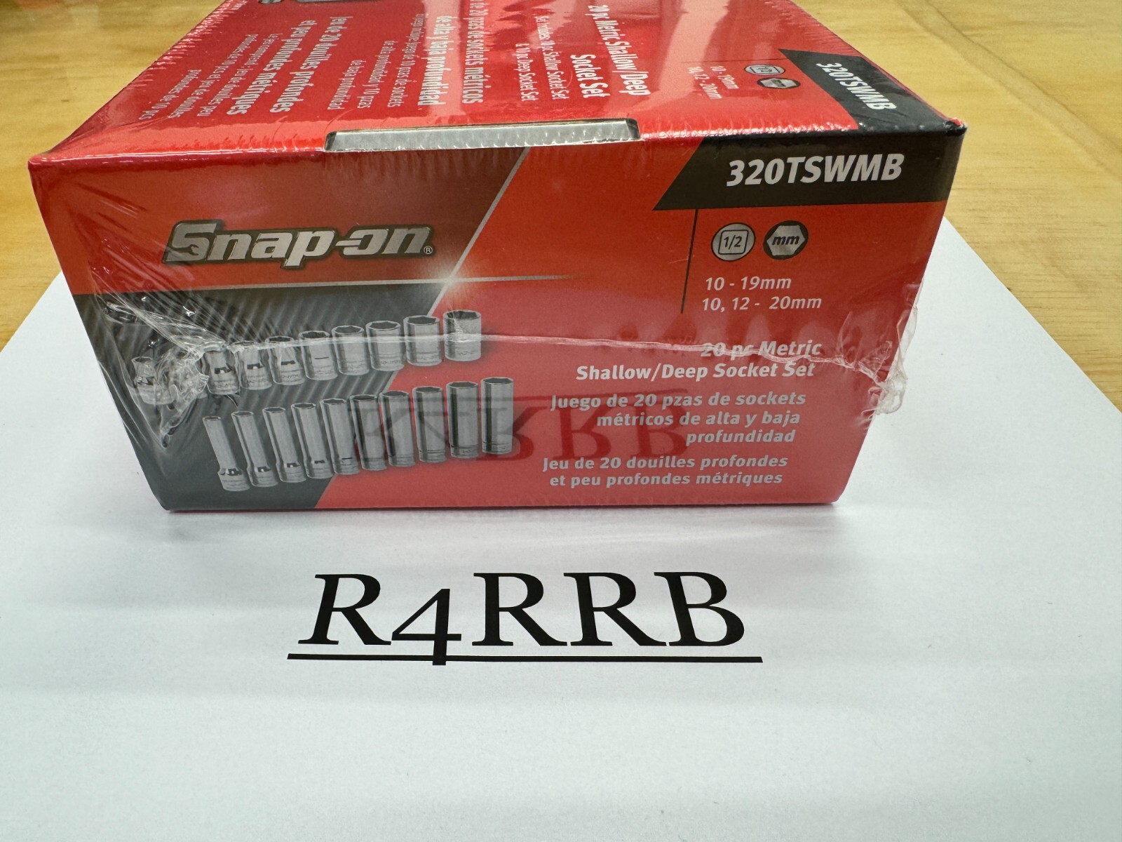 Snap-on Tools USA NEW 1/2″ Drive METRIC 6PT Shallow & Deep Socket Set 320TSWMB