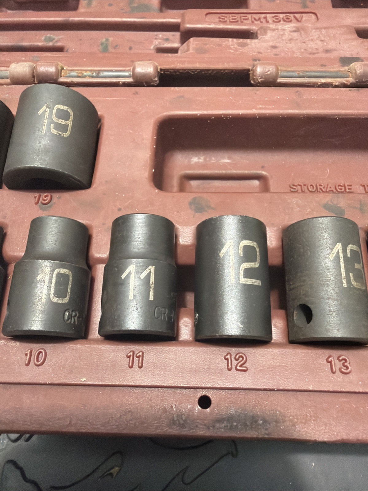 Matco Tools Adv SBPM136V 7-19mm 3/8″ Drive Shallow 6-Point Impact Socket Set