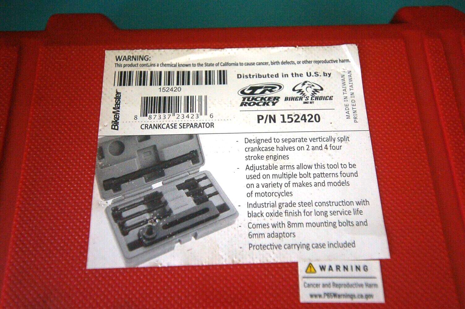 BikeMaster Crank Case Separator Tool Set 152420 LIGHTLY USED SHIPS FREE