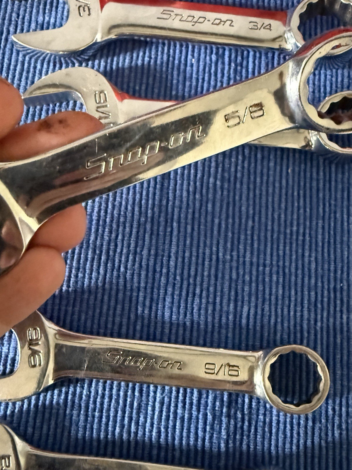 Snap-On OXI Flank Drive 12 Point Midget Combination Wrench Set of 6 Mecanic