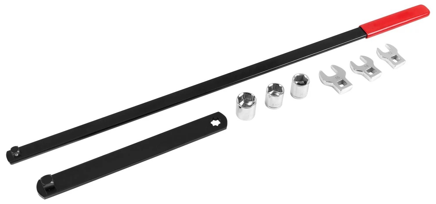 8pc 3/8″ 1/2″ Dr Serpentine Belt Tool Kit Crowfoot Socket Wrench Tension Breaker