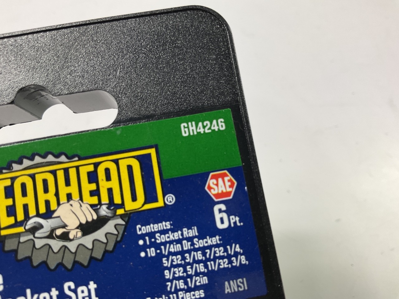Gearhead GH4246 1/4″ Drive SAE Socket Set, 11-Piece