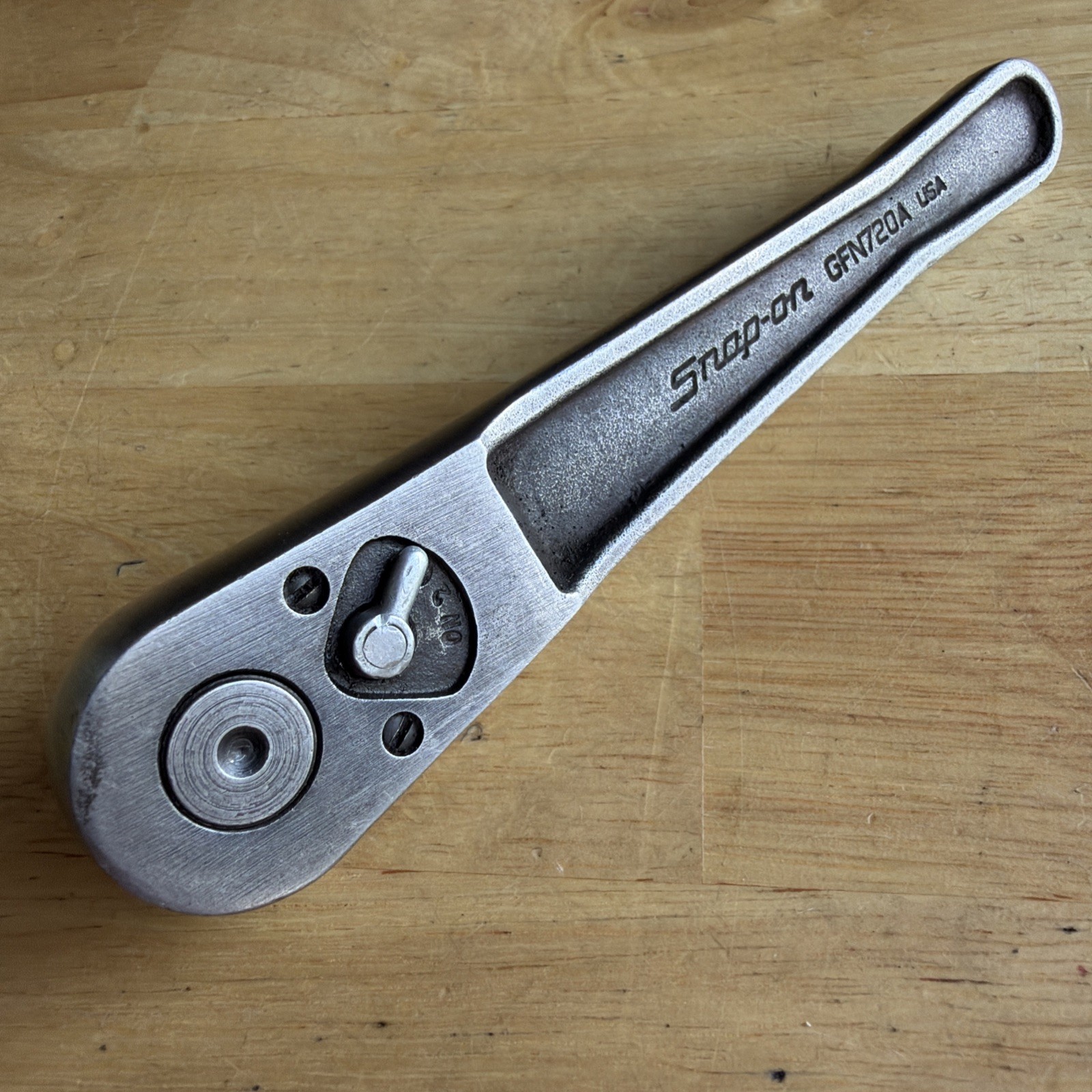 Snap On Tools 6″ Long Ratchet 3/8″ Drive Industrial Finish GFN720A Made in USA