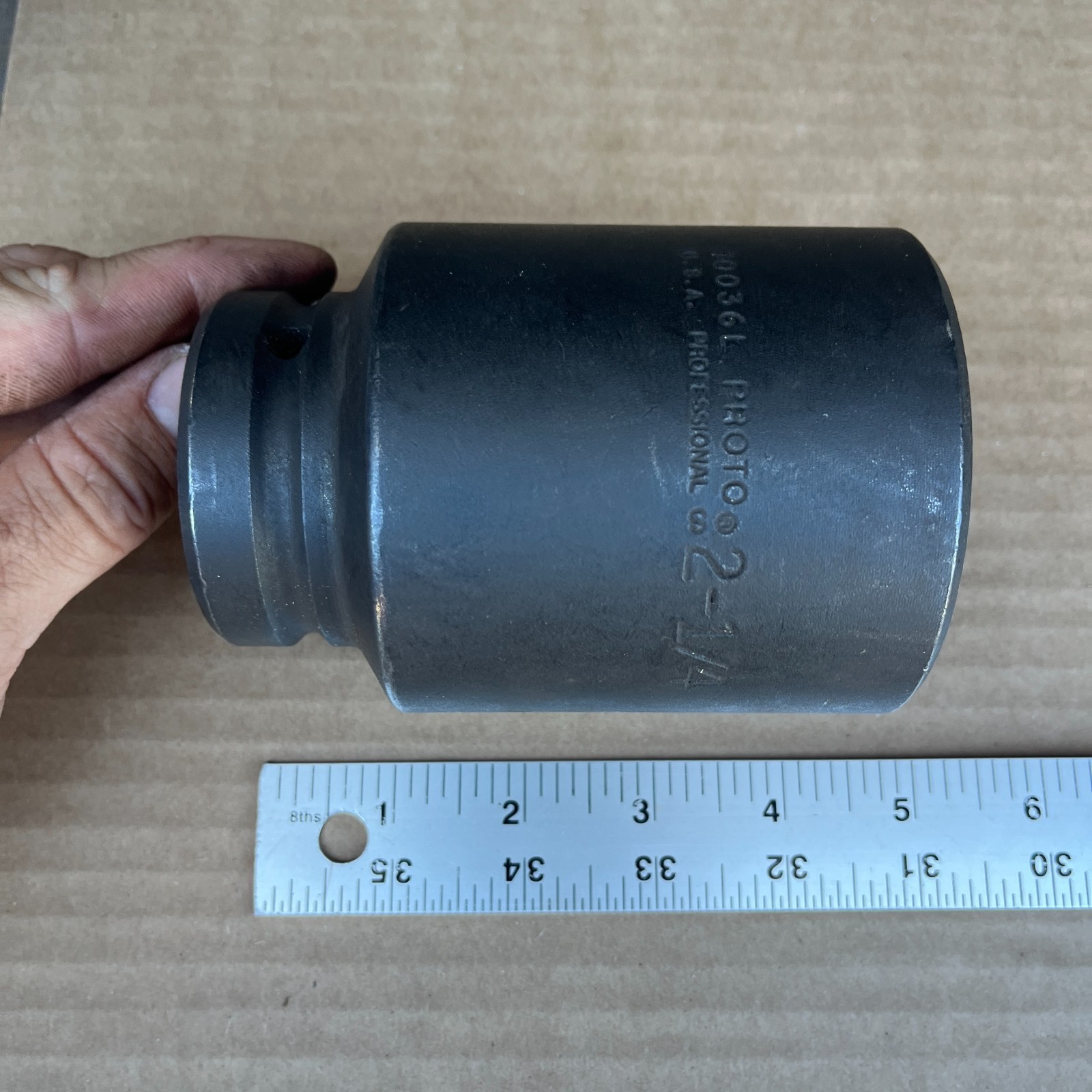 Proto Professional 2-1/4″ Deep Impact Socket 1″ Drive, 6 point , 10036L