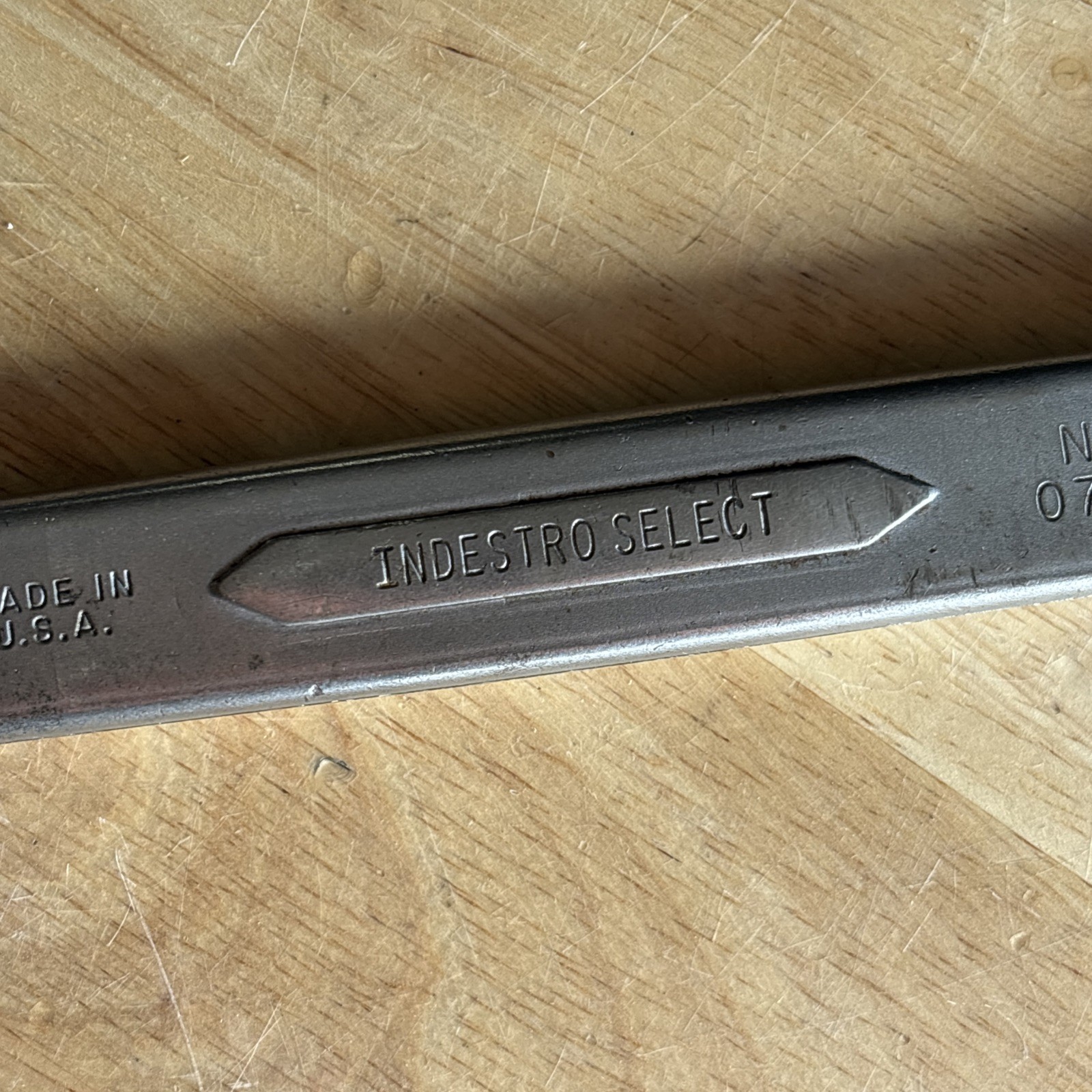 Indestro Select 5/8″ x 3/4″ Ratcheting Double Box End Wrench 12pt 0705 USA READ!