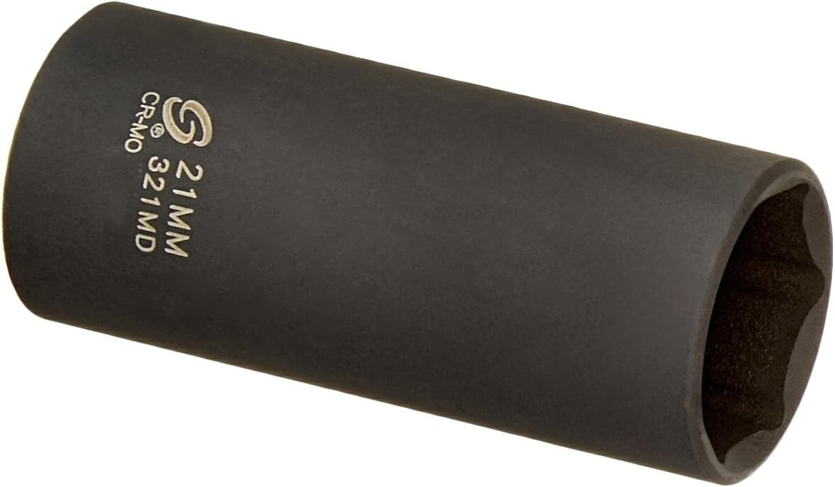 Premium 21mm Deep Socket, 3/8-Inch Drive – Forged Alloy Steel Impact Tool