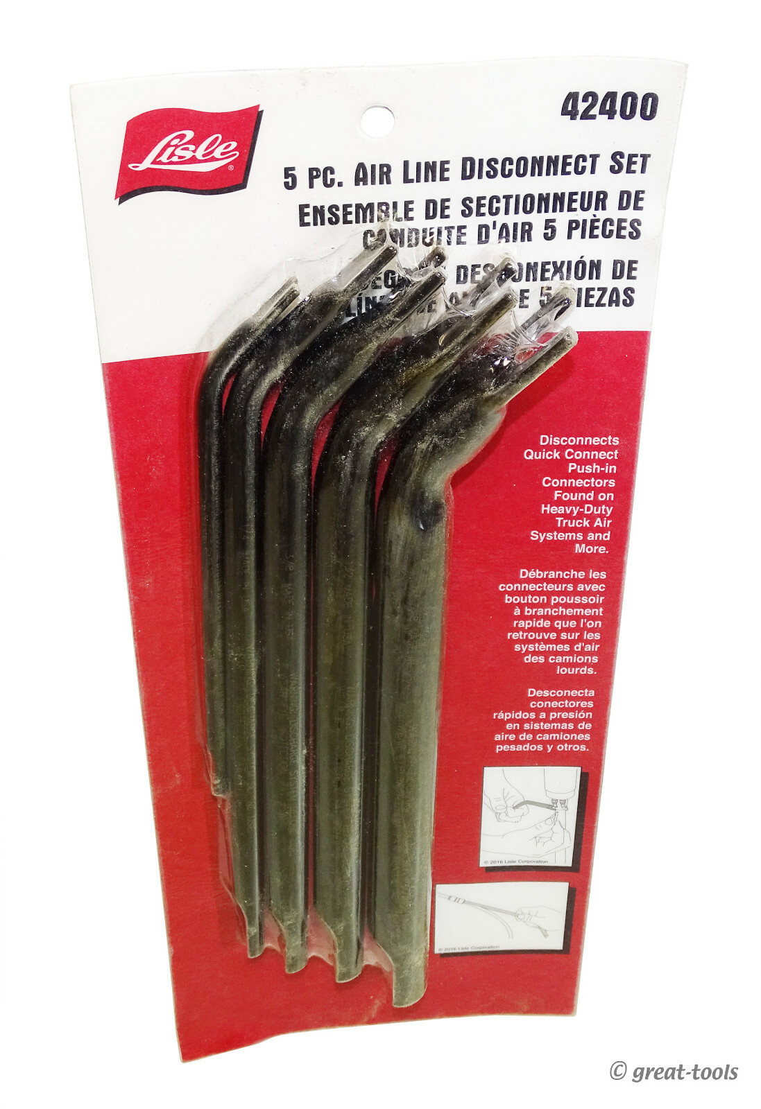AIR LINE DISCONNECT TOOL SET – Lisle Tools – heavy-duty big rig truck brake