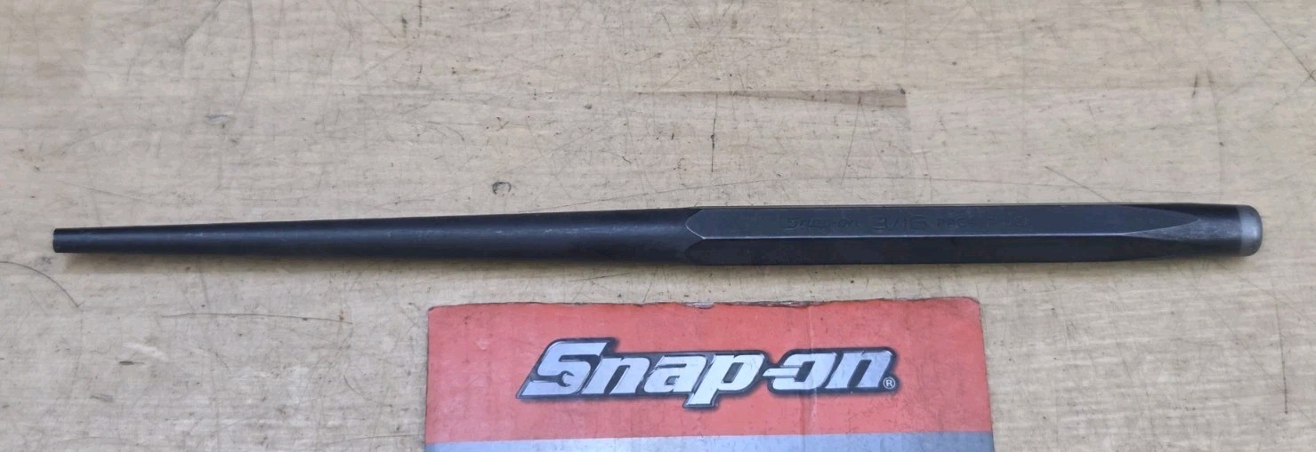 New Snap On PPC907 – 3/16″ Tip X 9″ Long Steel Tapered Drift Pin Punch