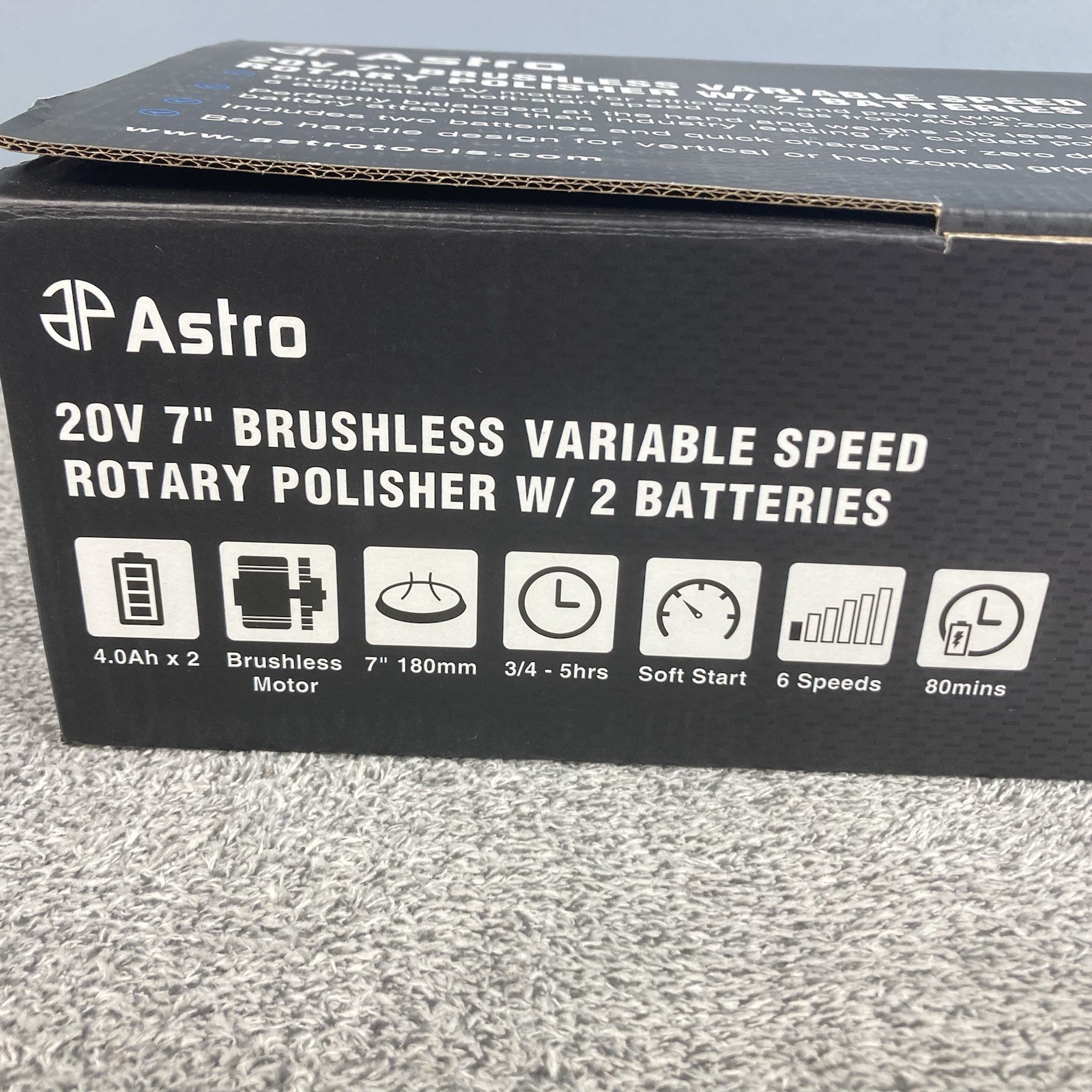 Astro Pneumatic 30570 20V 7» Brushless Variable Speed Rotary Polisher
