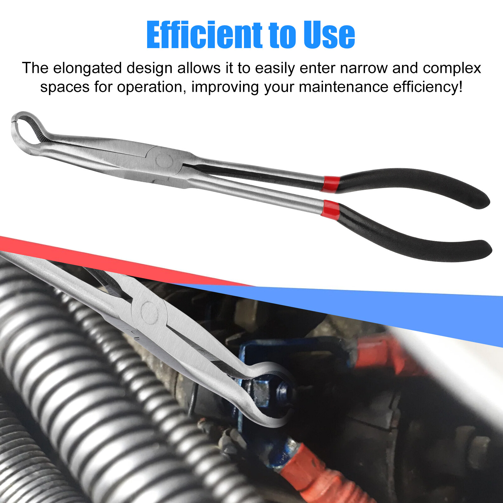 11inch Electrical Disconnect Long Spark Plug Removal Pliers for Car Connectors