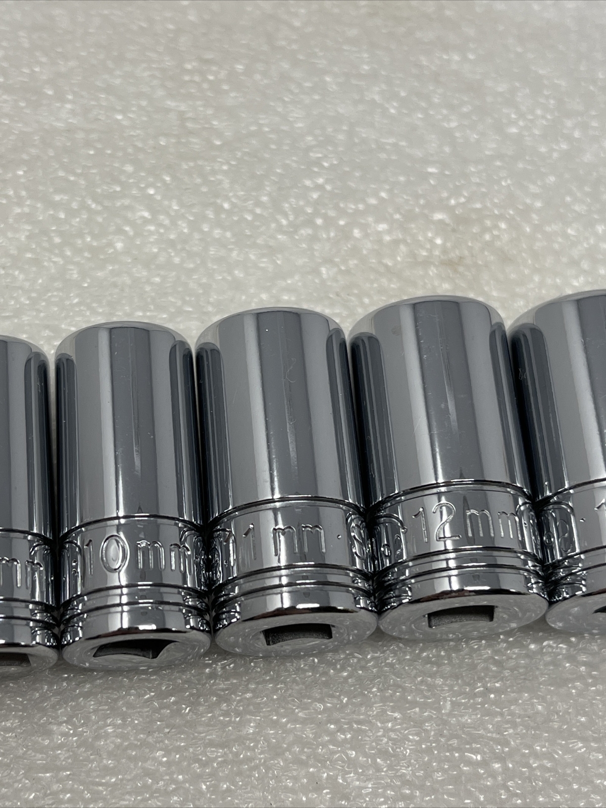 SK Tools 1/4″ Drive, 6 Point, Semi Deep Metric 11 Piece Socket Set, 5mm-15mm New