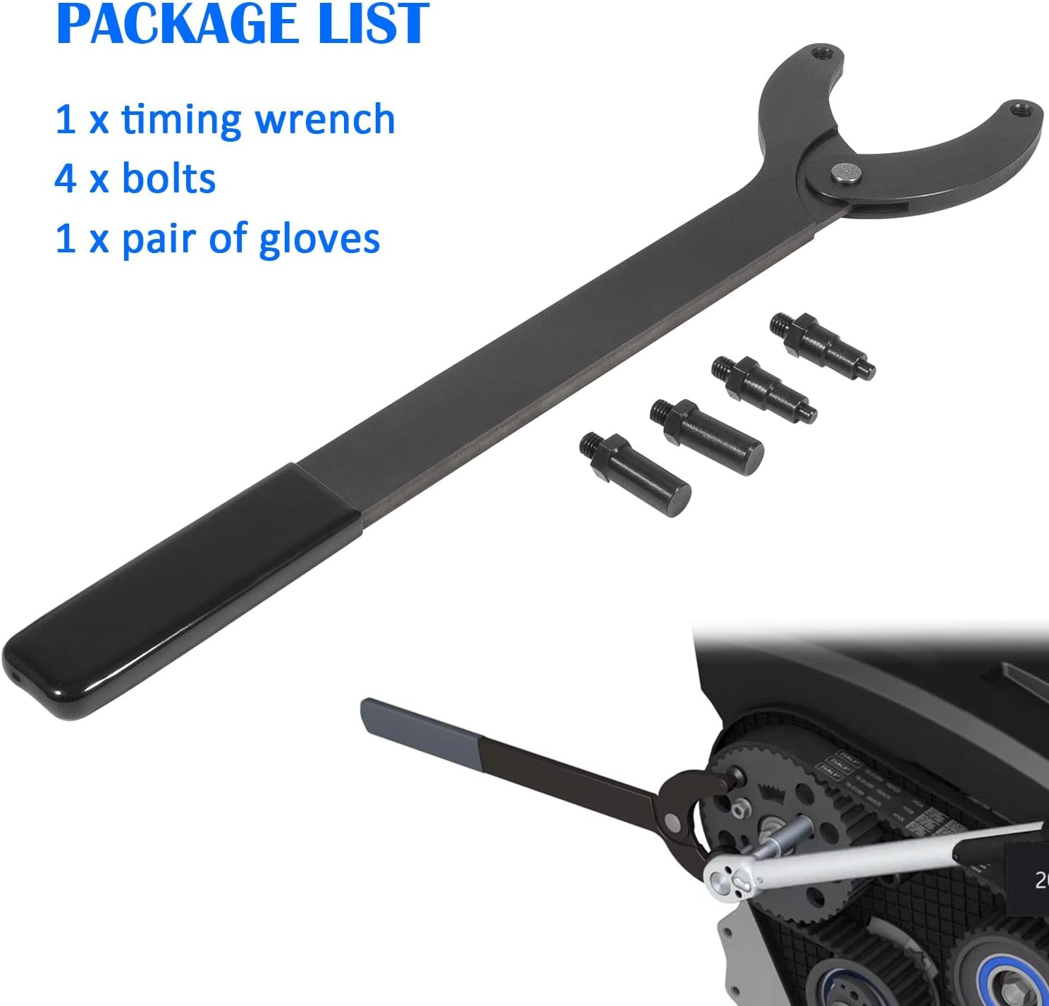 Car Timing Belt Change Wrench Tool for Audi V6, 3.2FSI 1.4 1.6 VAG 3036 T10172