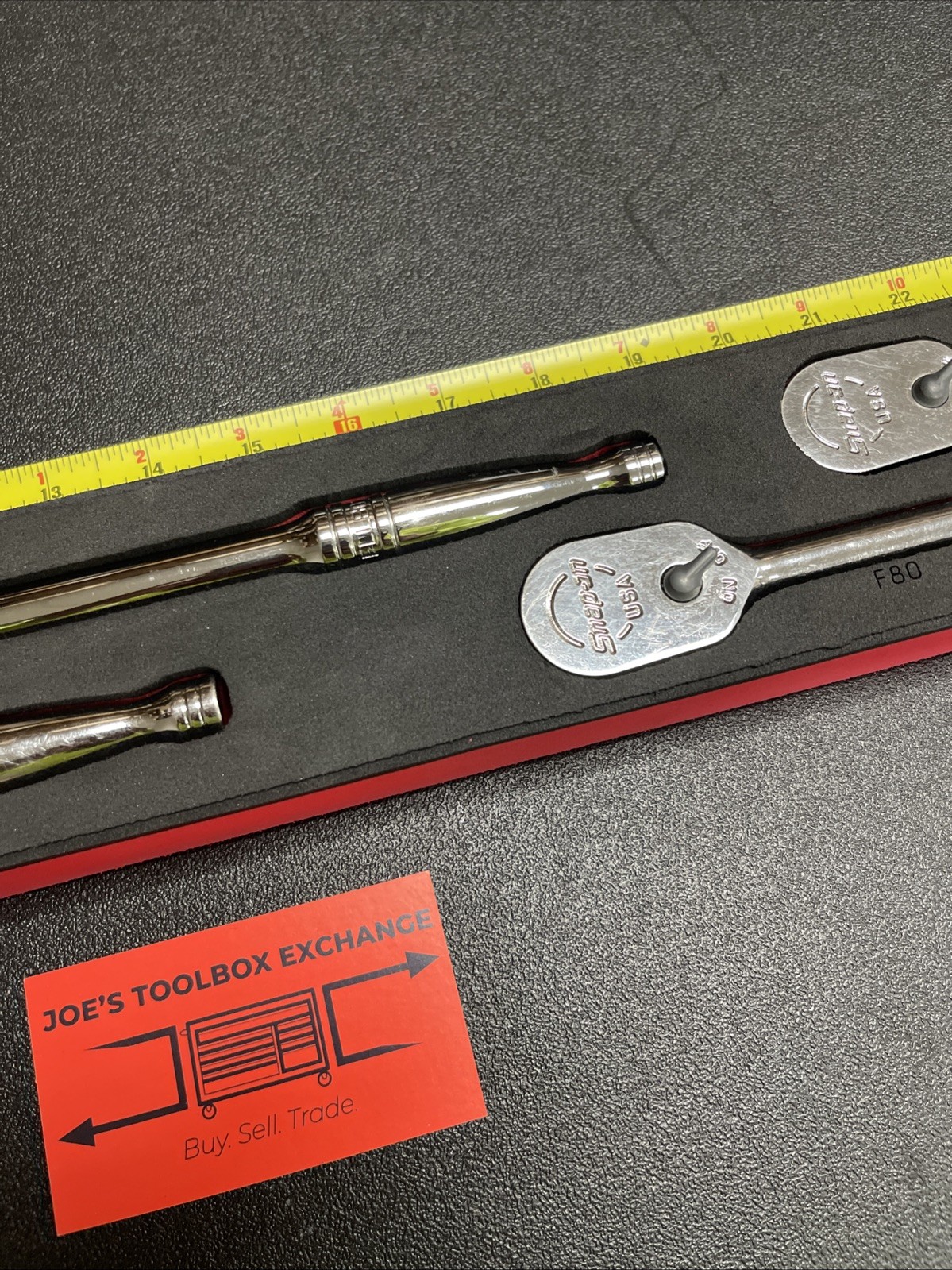 Snap-on 204RT01FR 3/8″ Drive Ratchet Set Pro-fi Red FK80 F80 FL80 FLL80