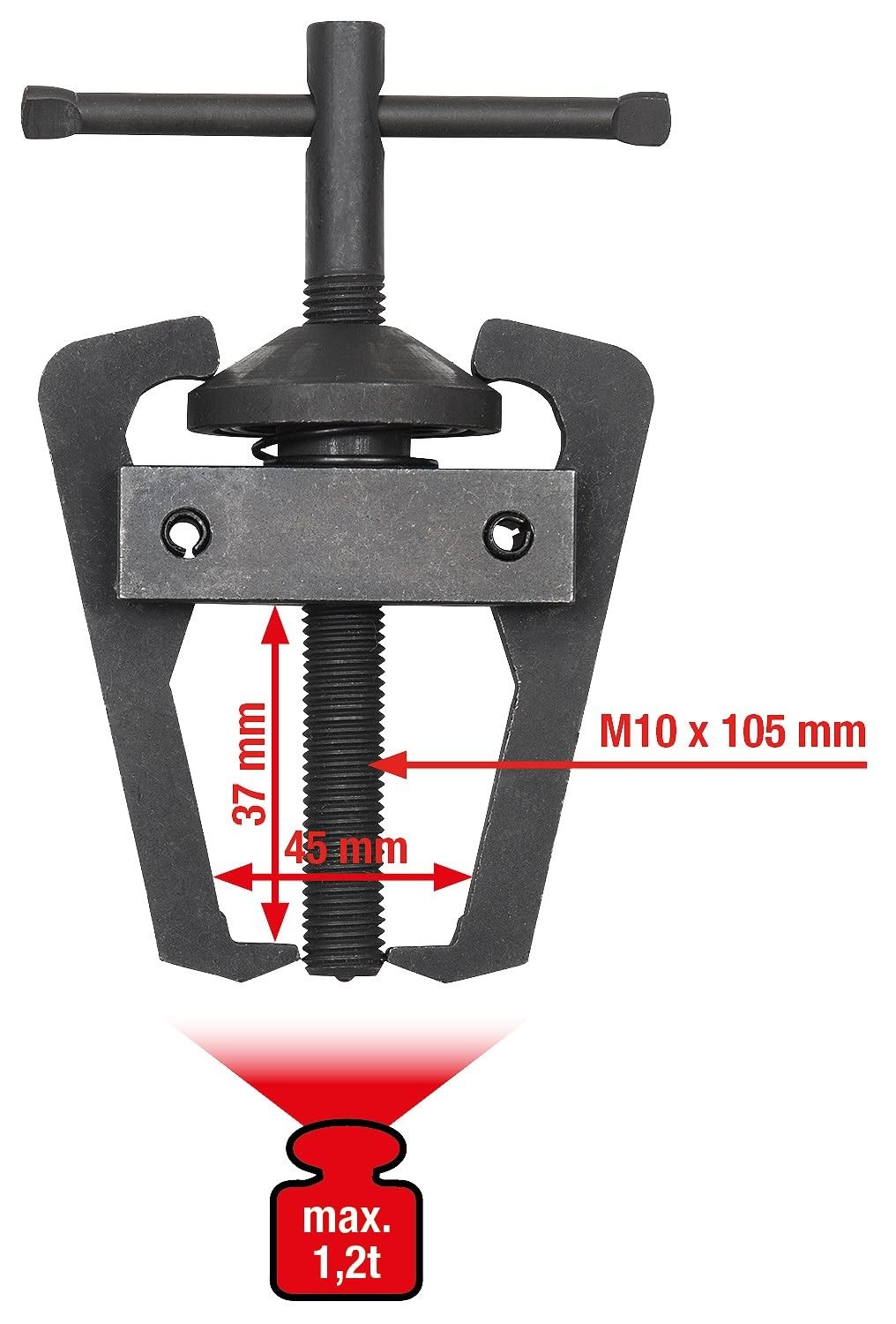 700.1179 pole terminals wiper arm puller 2 arms, 45 mm