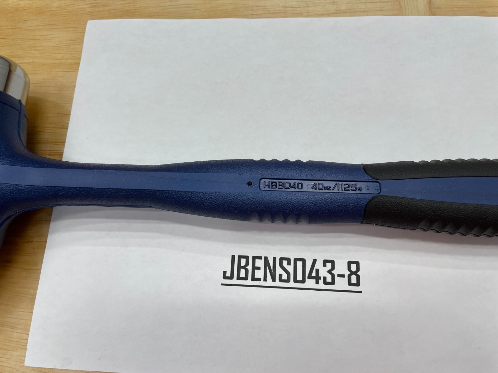 Snap-on Tools NEW POWER BLUE 40oz / 1125g Soft Grip Dead Blow Hammer HBBD40MB