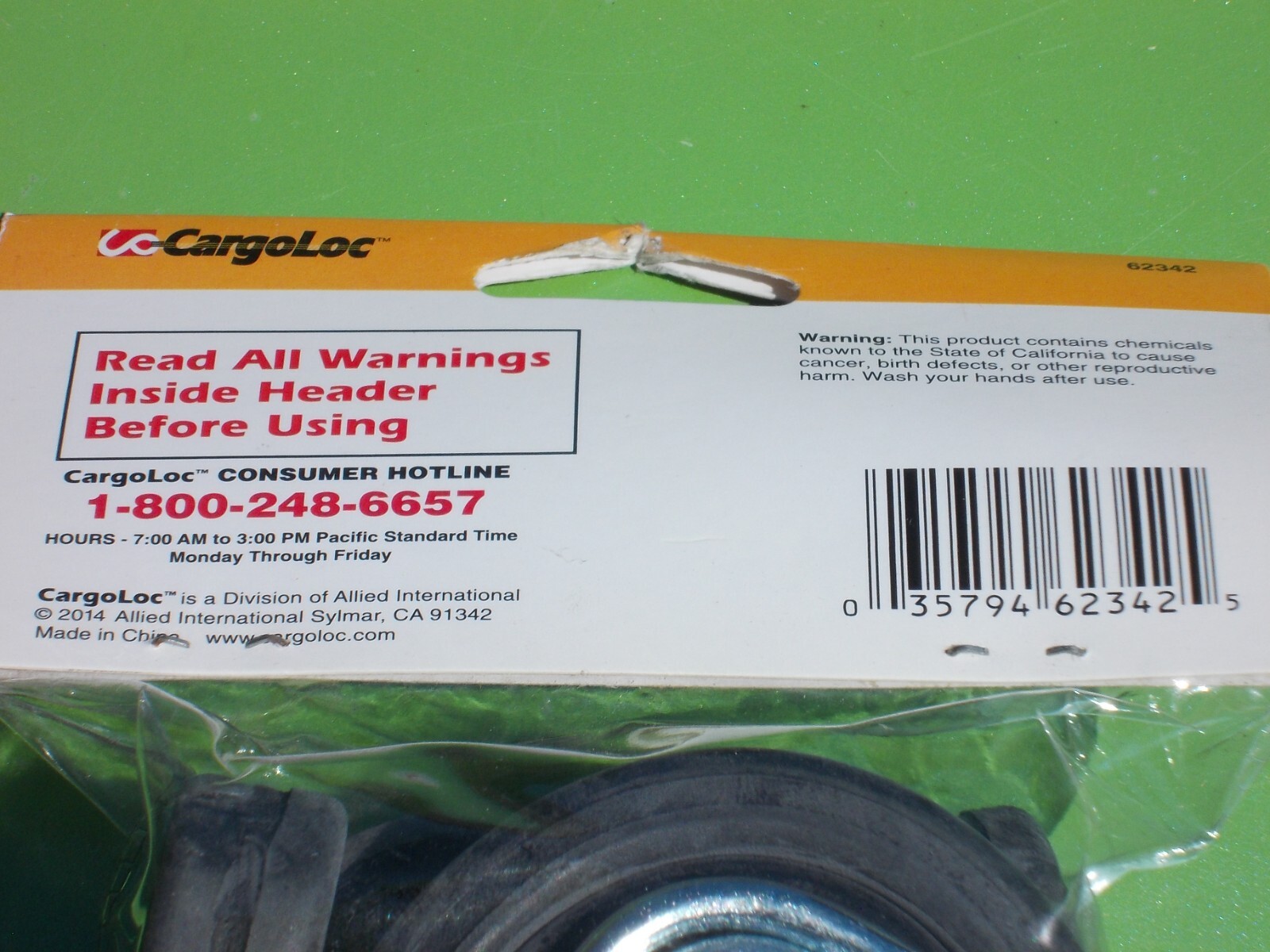 CARGOLOC 31″ RUBBER STRAPS 62342 2 PACK HEAT TREATED STEEL HOOKS EPDM TARP BLACK