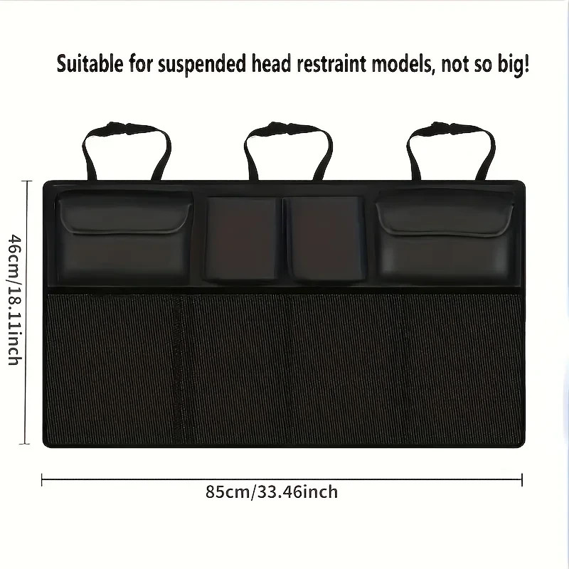 Large Car Boot Organiser Back Seat Hanging Storage Bag Multi Pocket Universal