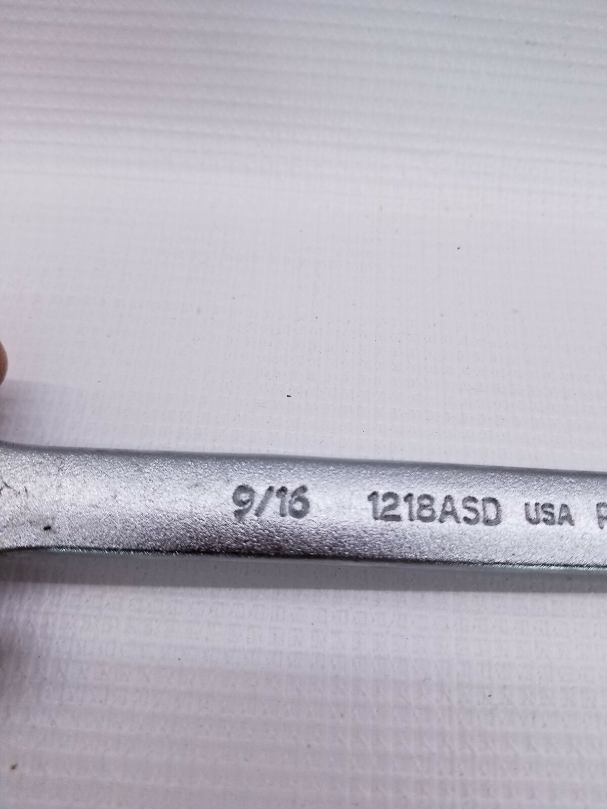 Proto 1218ASD 9/16″ Combination Wrench Box Open Satin Chrome USA MADE