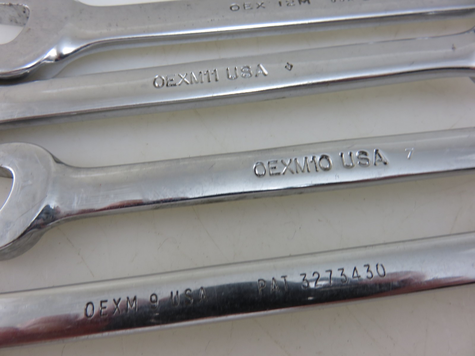 Snap-On OEXM SHORT Metric Combination Wrench 9mm-18mm 7pc Set Made In USA
