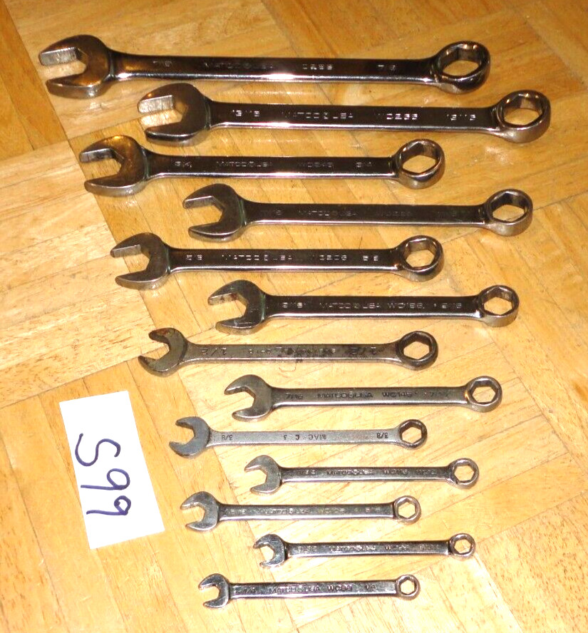 MATCO TOOLS 13 PIECE SAE. SHORT COMBINATION 6 POINT WRENCH SET 1/4 TO 7 /8