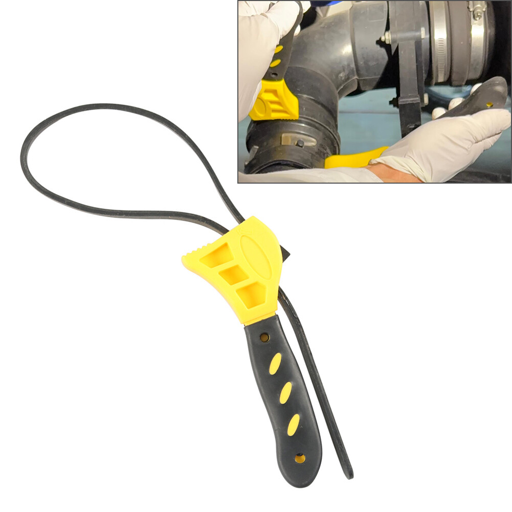 8 Inch Rubber Strap Wrench Tool Oil Filter Pipe Wrench Rubber Strap Mechanics