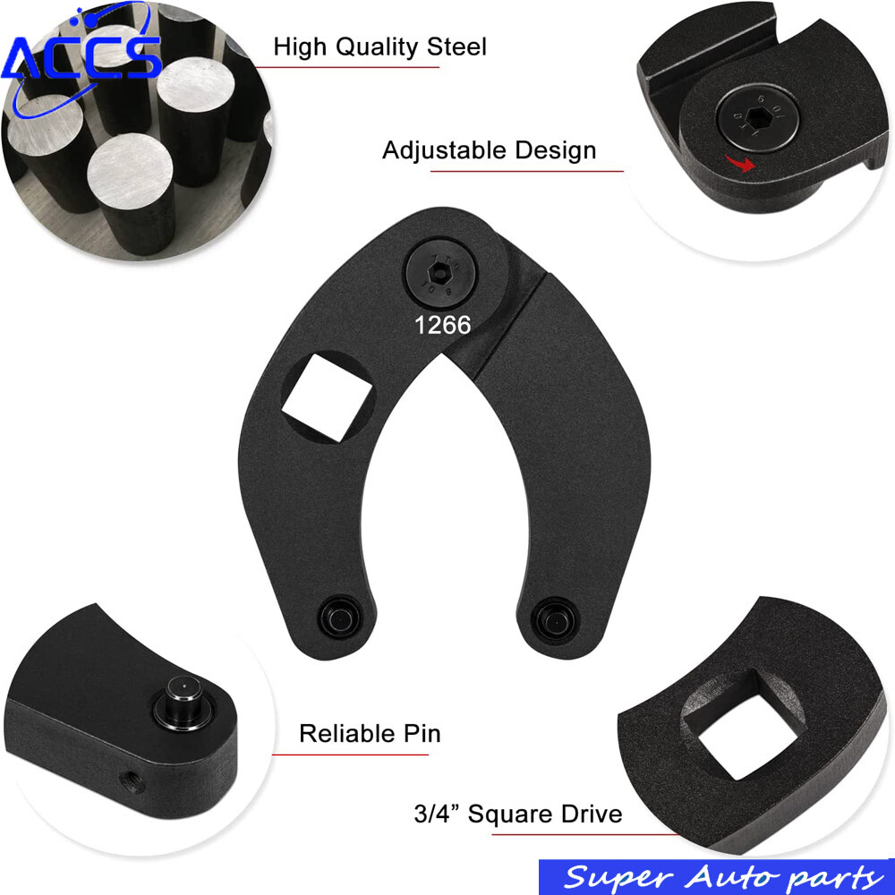 Adjustable Gland Nut Wrench 1266 & 7463 Spanner Tool Kit for Hydraulic Cylinder