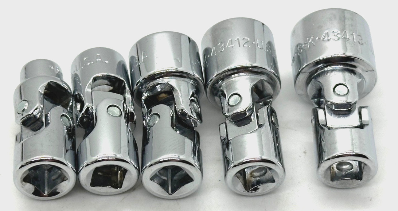 🇺🇸 SK Tools 1/4″ DR Metric Swivel Universal Socket Set Shallow Flex Wobble Lot