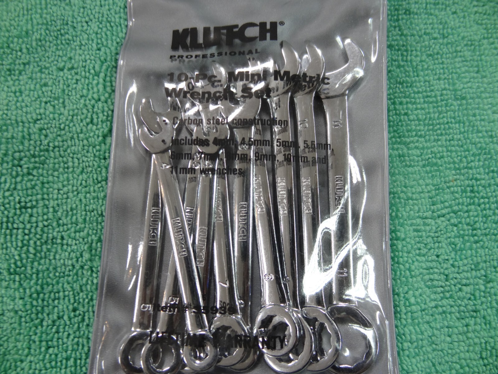 NEW Klutch 10 Pc. Mini Metric Ignition Wrench Set -35939