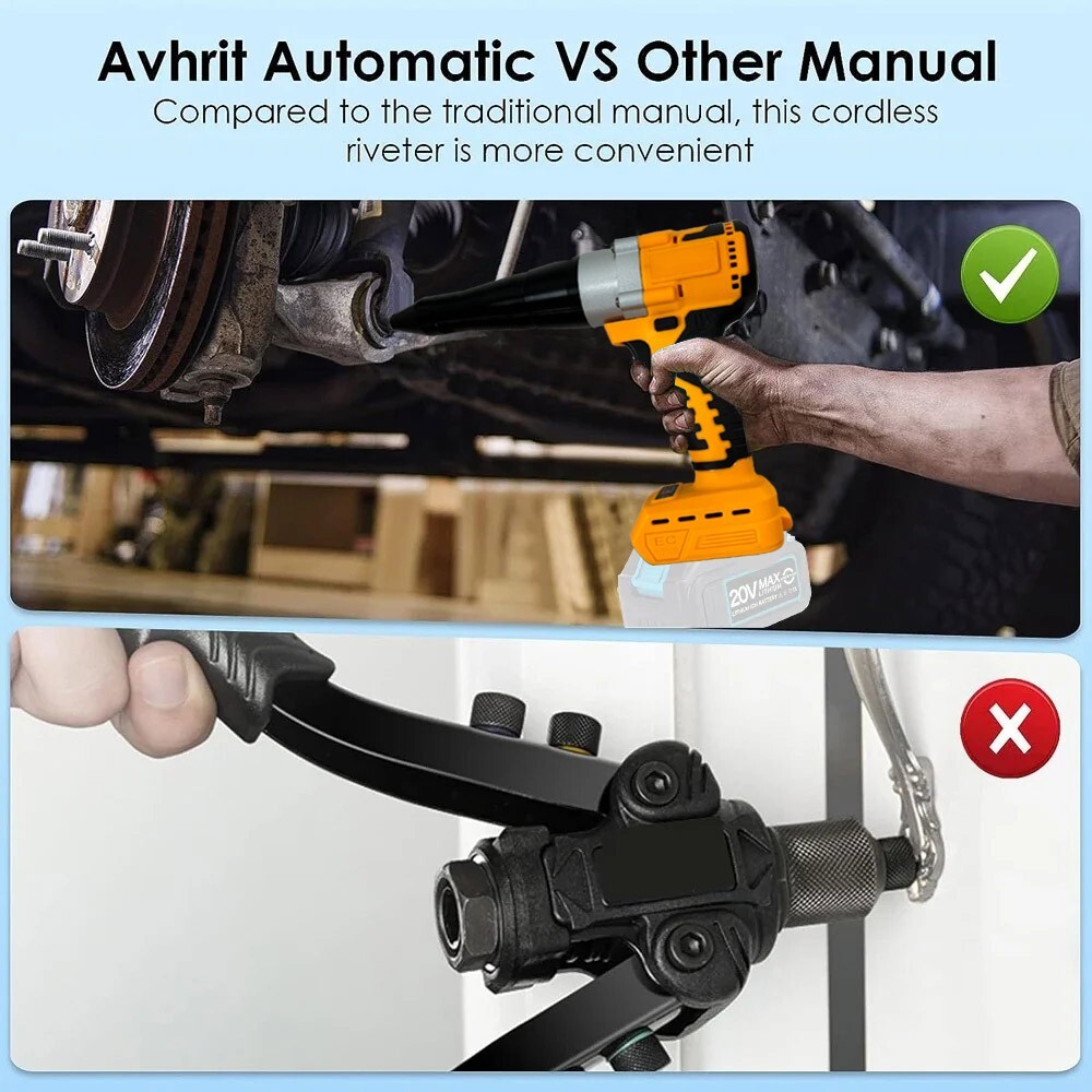 For DeWalt DCB 6.0Ah 18V 20V Battery Brushless Rivet Gun Cordless Rivet Nut Gun