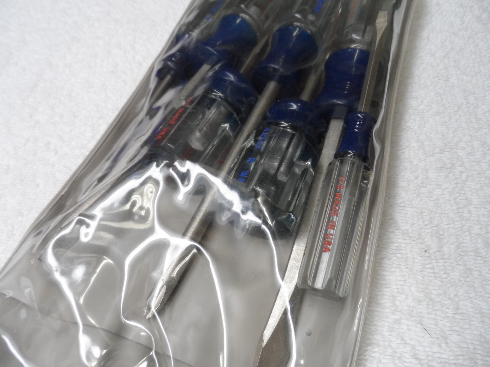 Craftsman Phillips Slotted Screwdriver Set, NOS USA (8 pcs in bag) – PN 41507