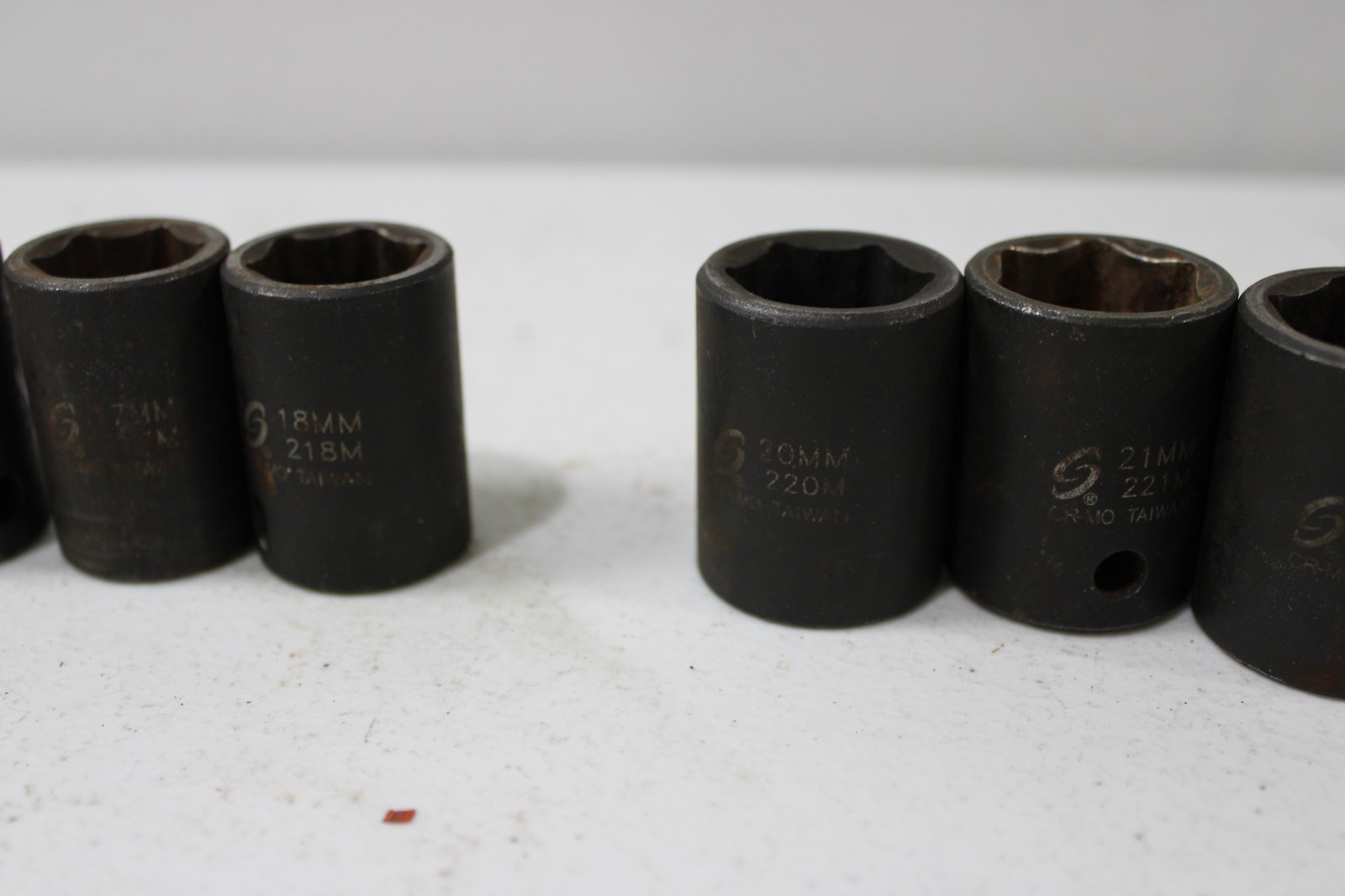 Sunex 14 Pieces SAE shallow Impact Socket Set 3/8 drive