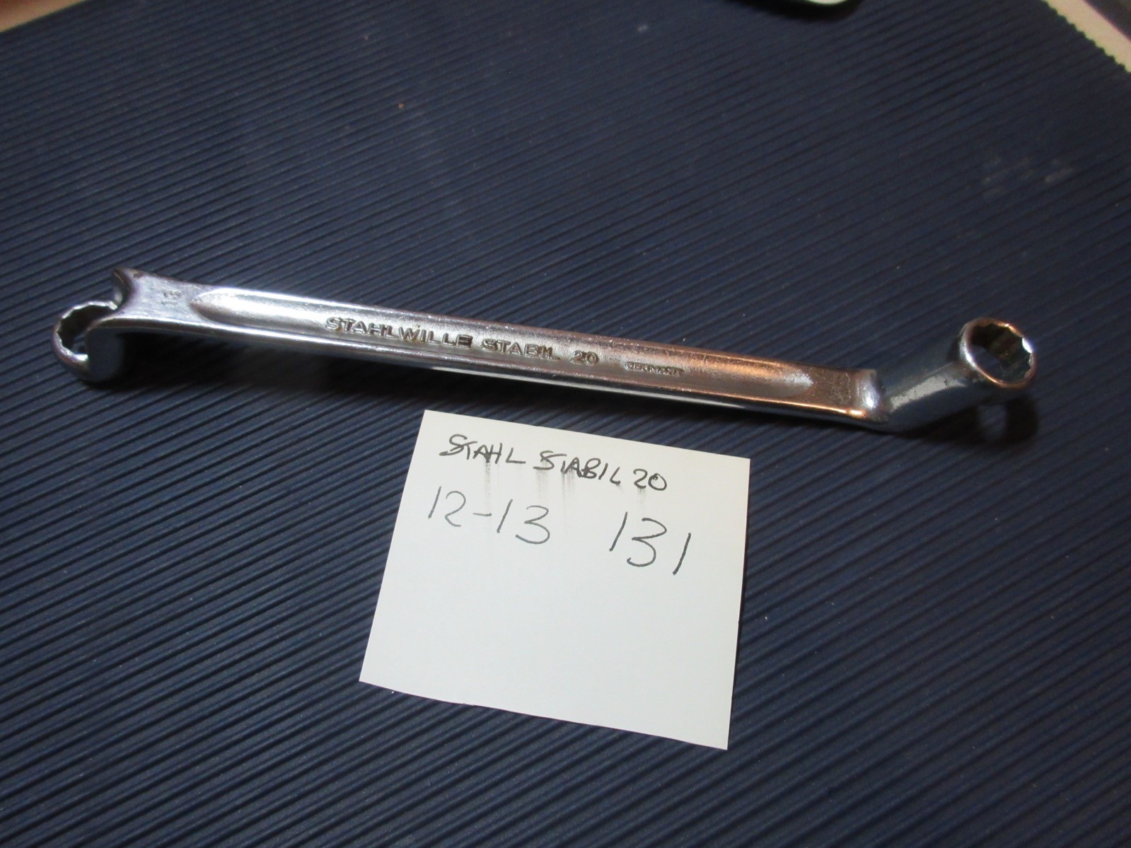 STAHLWILLE STABIL 20 GERMANY OFFSET RING SPANNER 12MM 13MM VTG *131