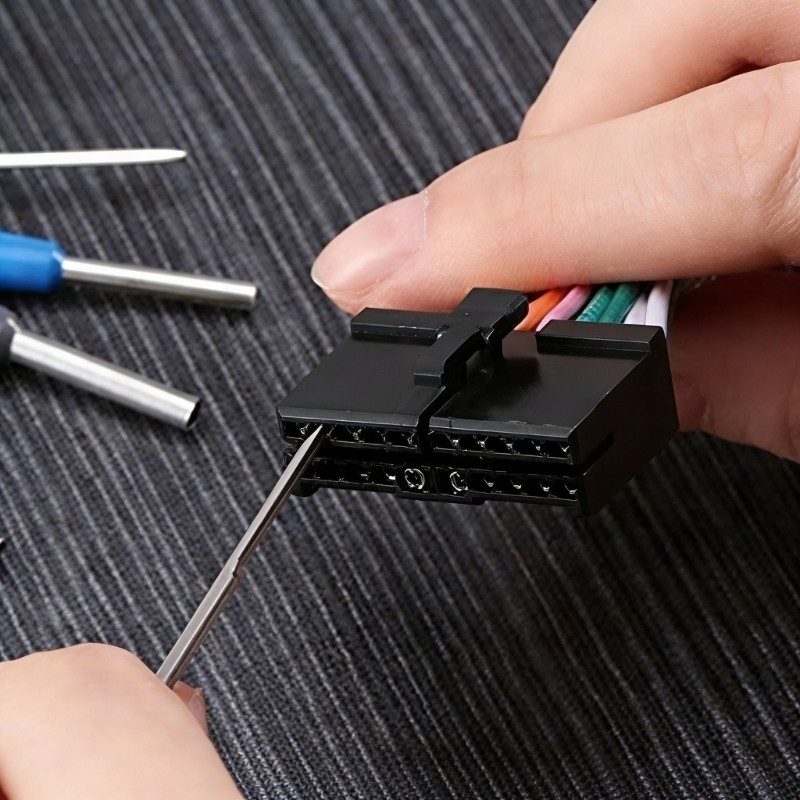 21Pcs Car Terminals Pin Removal Tool Set Stainless Steel ABS Wire Connector