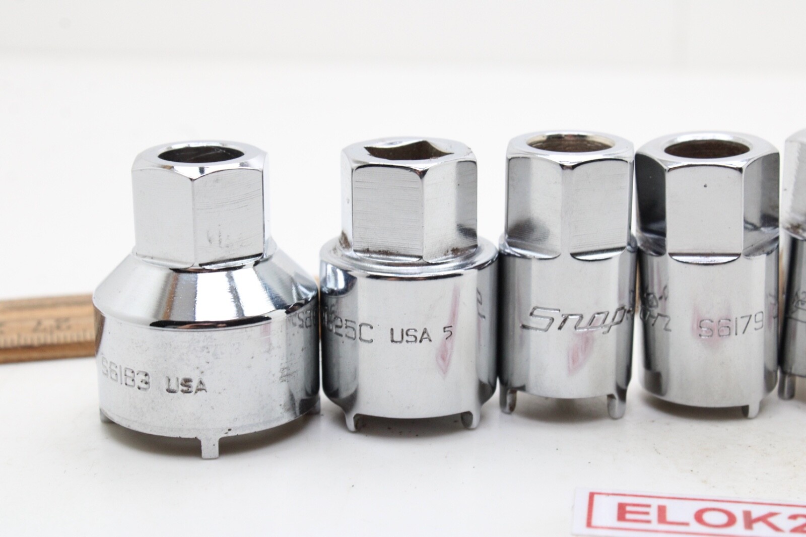 Snap on RARE 2006ANT 6-Piece Chrome Vehicle Antenna Nut Socket Set USA