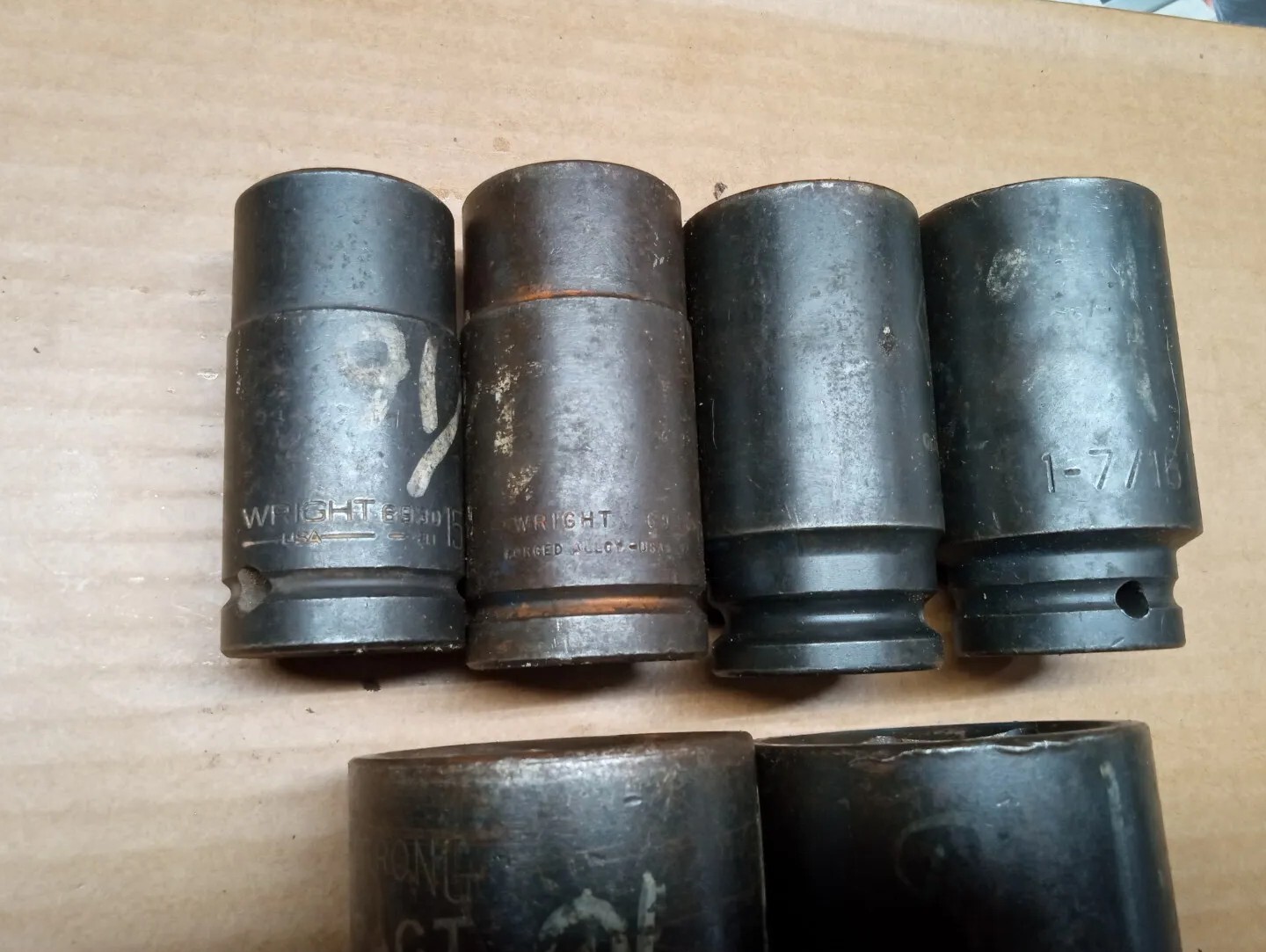 Armstrong, Wright, GW 3/4 Drive Deep Impact Socket Set of 6 pcs 15/16 To 1-15/16